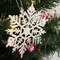 Set of 24: Lifelike White Snowflake Ornaments | 4.25" Wide | Miniature Snowflakes | Hanging Christmas Ornaments | Winter Decor | Home & Office Decor